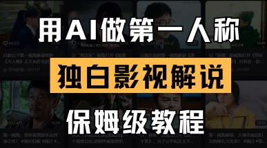用AI做第一人称独白影视解说，手把手教学，保姆级教程-钧信联科