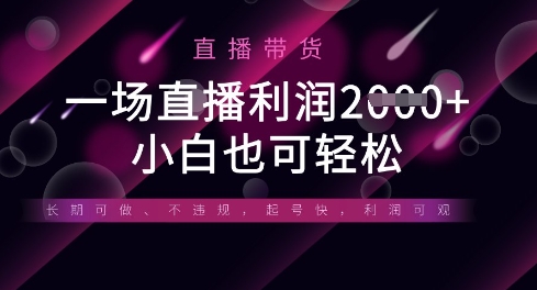 半无人直播带货，一场利润数张，适合所有平台玩法，小白也可轻松-钧信联科